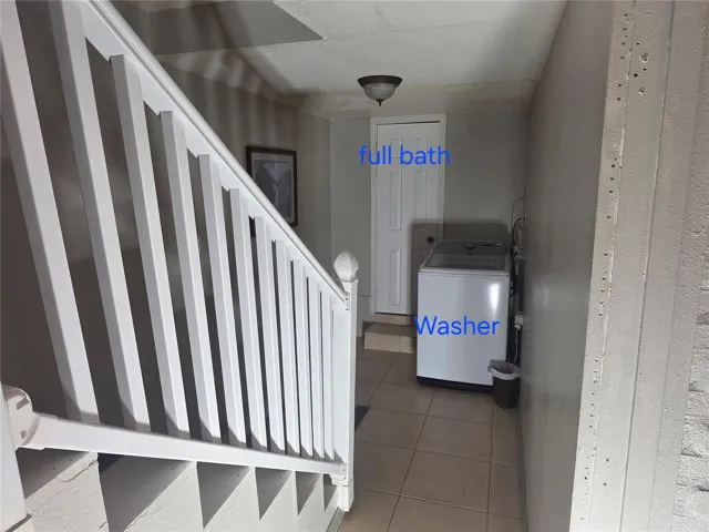 Washer area