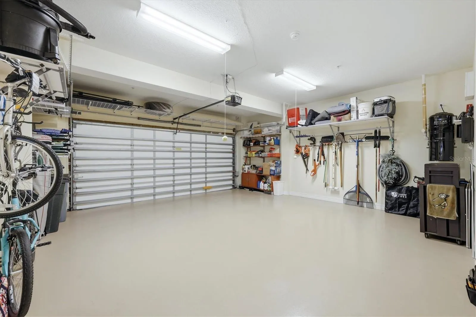 Garage with Epoxy Flooring