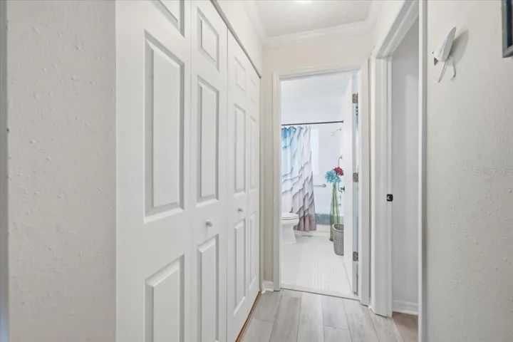 laundry room closet on left