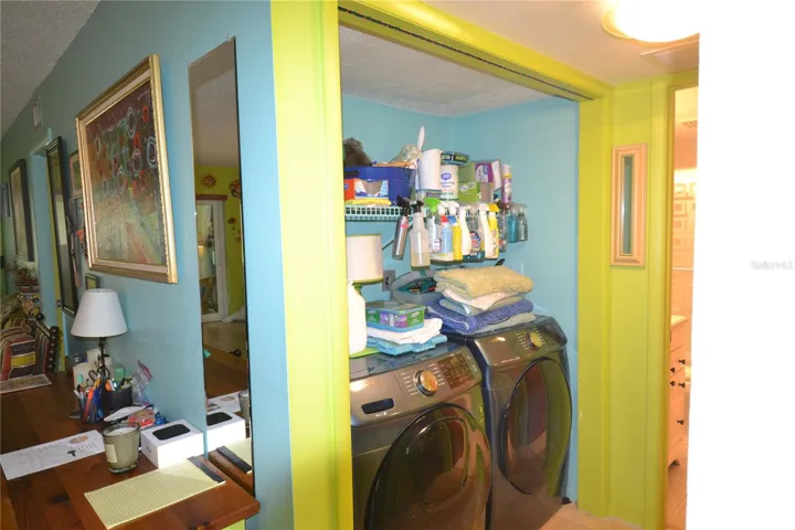 Inside washer and dryer