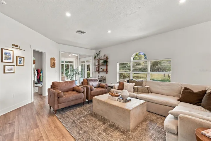Living Room Entering Covered Rear Porch