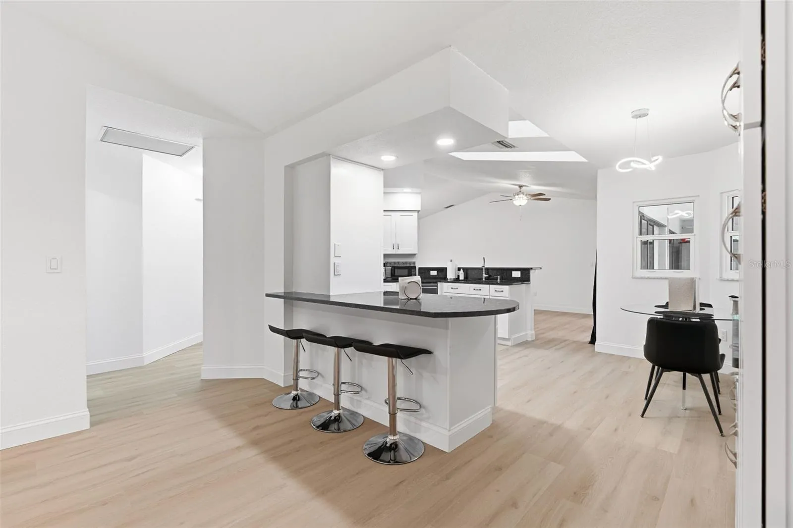 Additional barstool seating