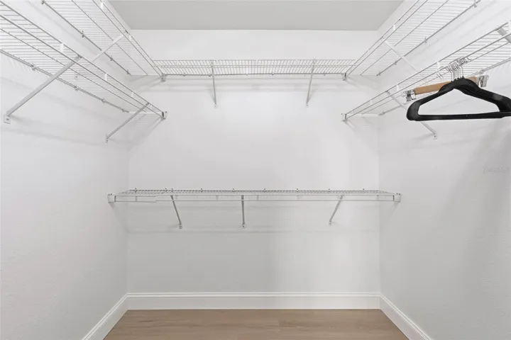 Primary walk-in closet