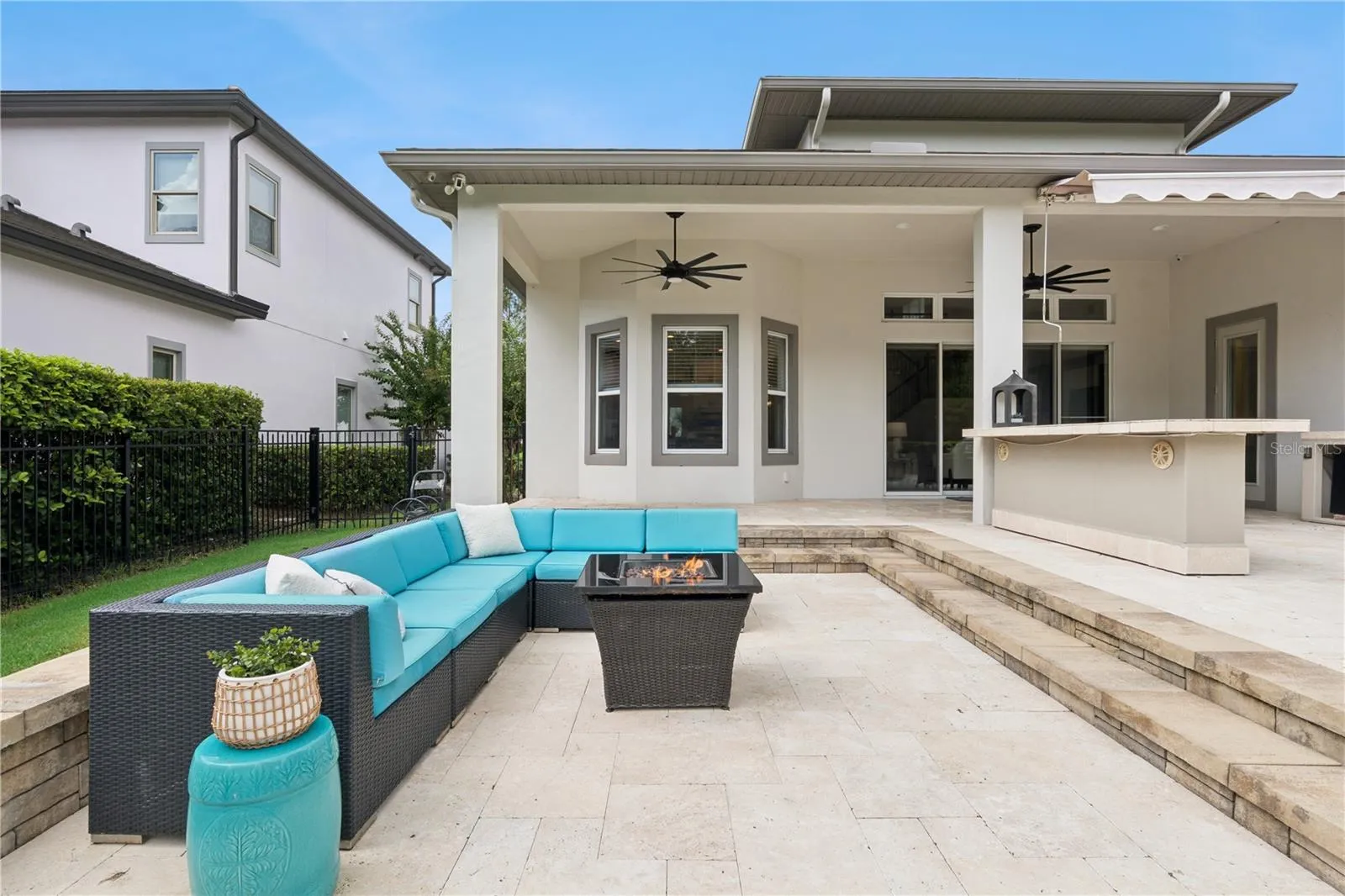 Sunken Outdoor Living Room