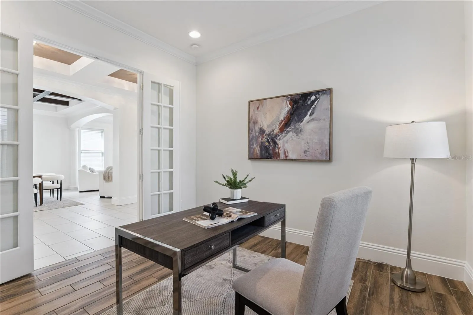 Office with French Doors