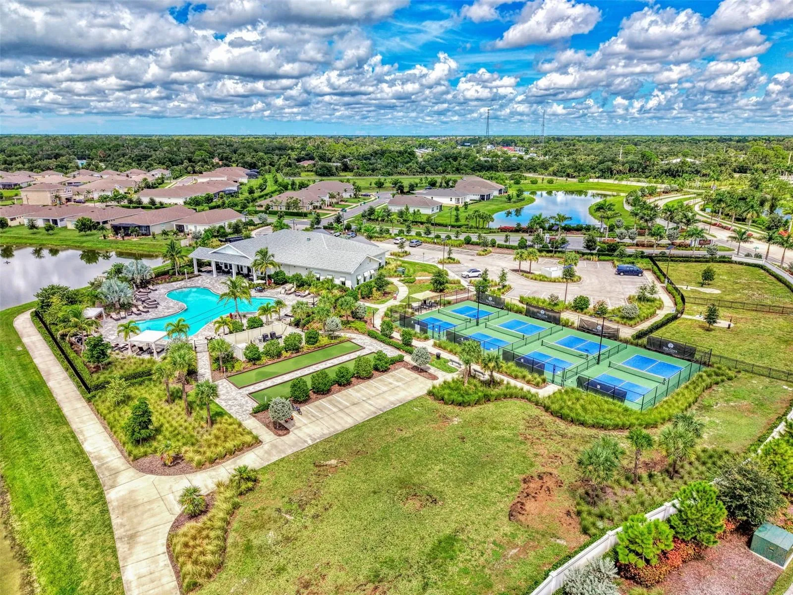 PICKLEBALL COURTS AT THE CLUB HOUSE