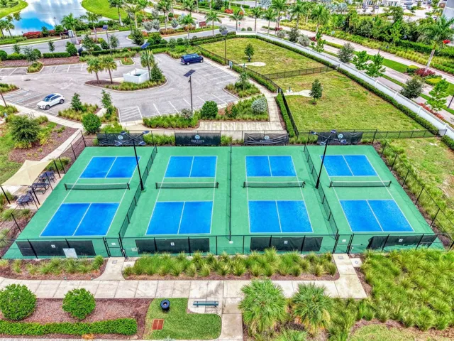 VIEW OF THE PICKELBALL COURTS
