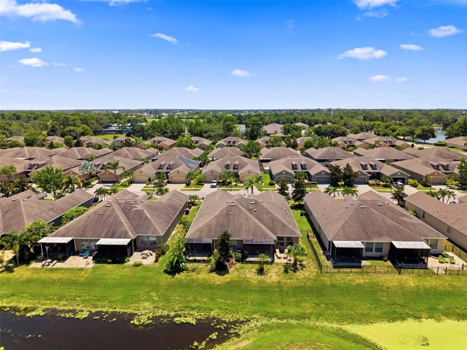 Aerial looking South