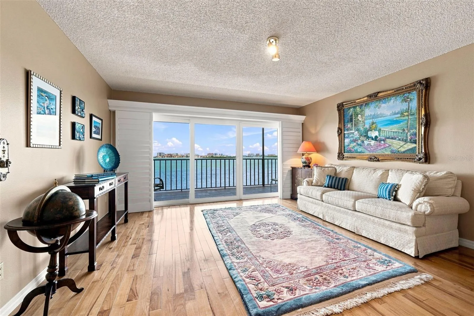 Formal Living Room with sliders to one of two balconies