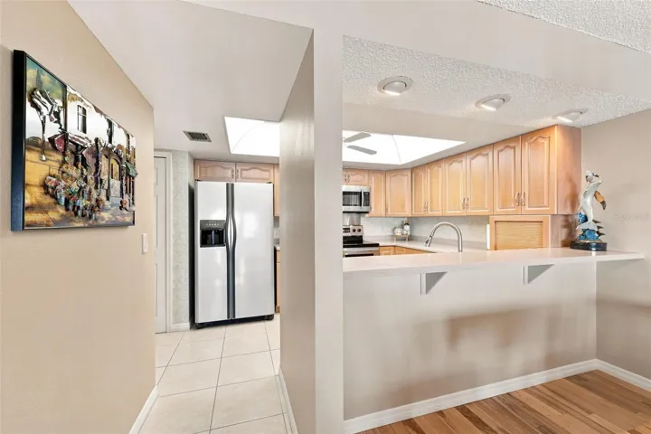 Kitchen with large walk-in pantry