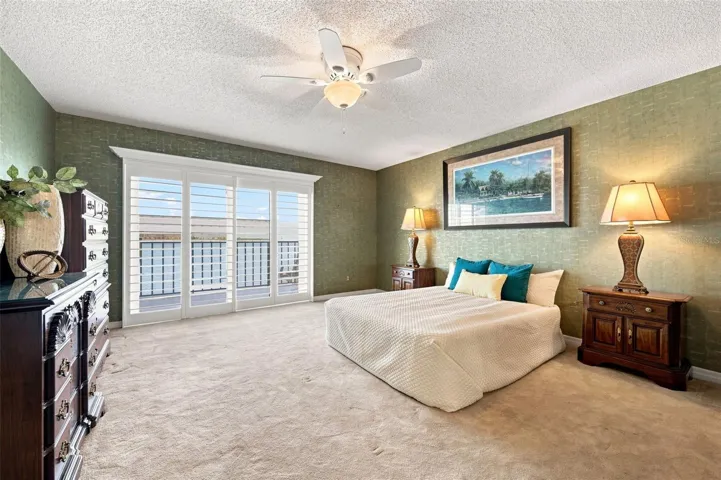 Primary Suite with slider to its private balcony