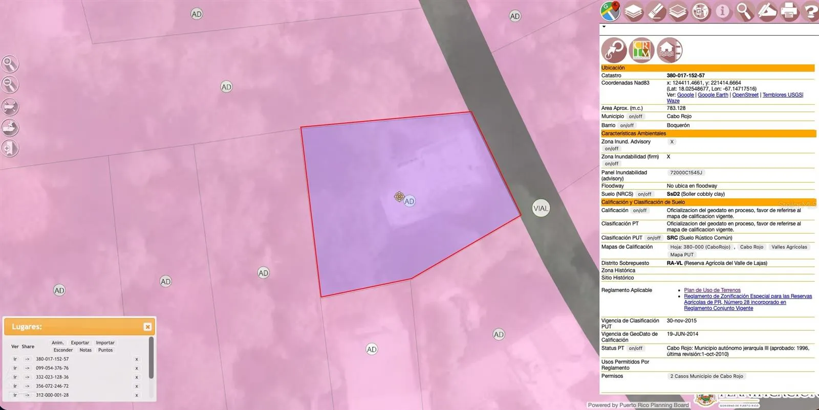 Zone Code Area AD