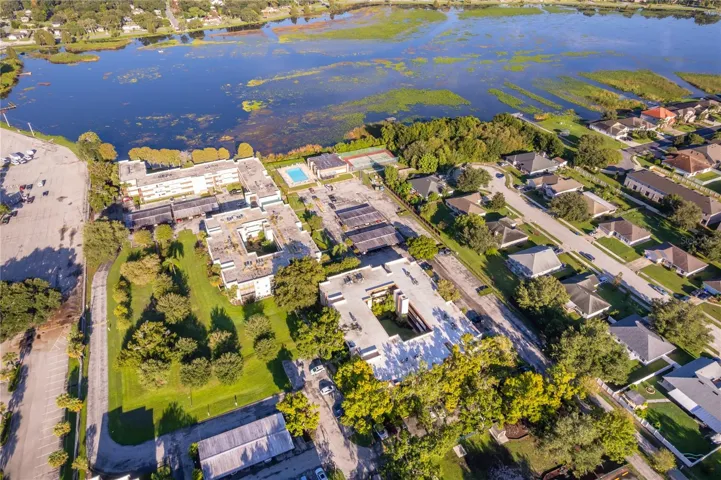 Aerial View of Community and Lake