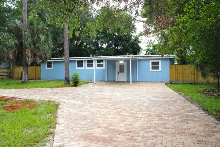 FRONT AND PAVER DRIVE WAY