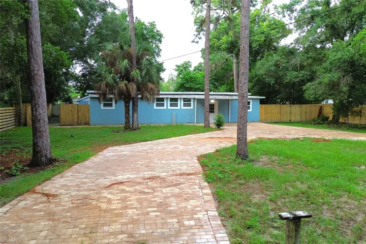 FRONT AND PAVER DRIVE WAY