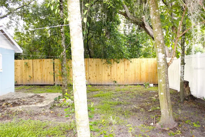 FENCED BACKYARD