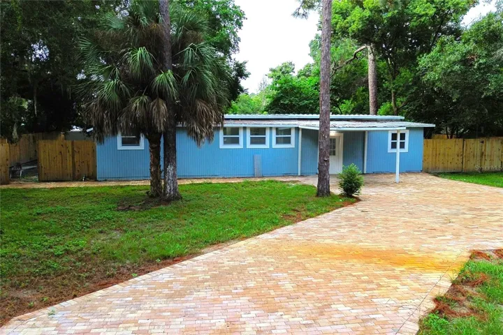 FRONT AND PAVER DRIVE WAY
