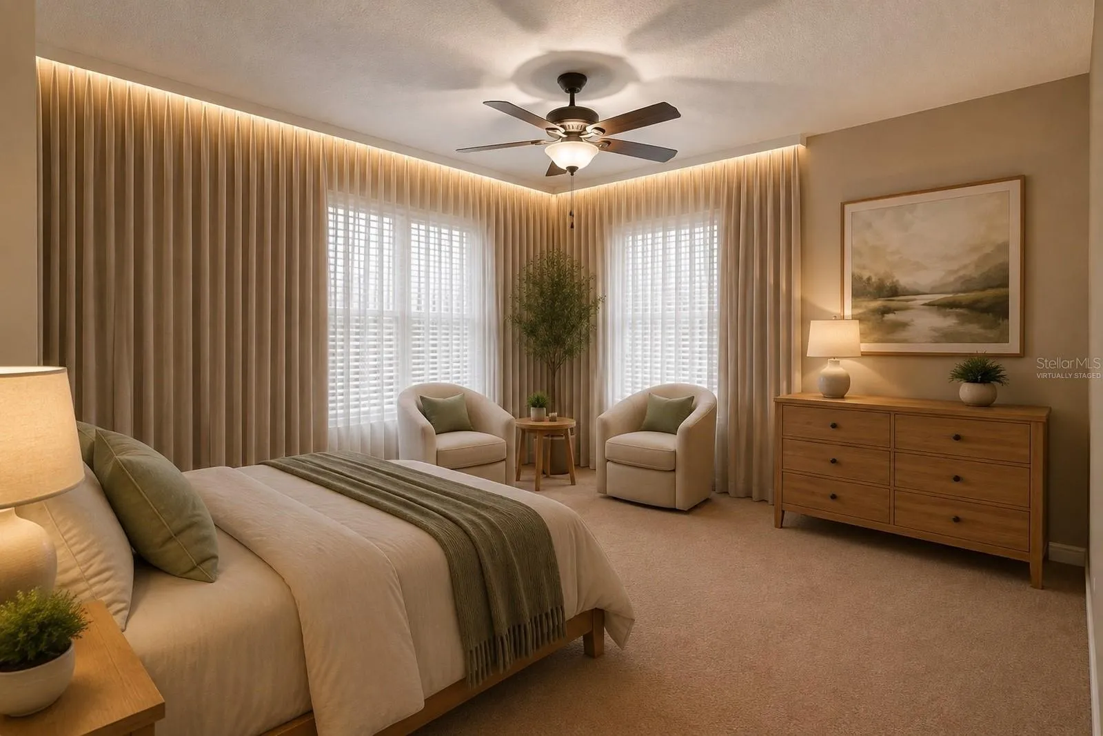 Virtually StagedBedroom 3