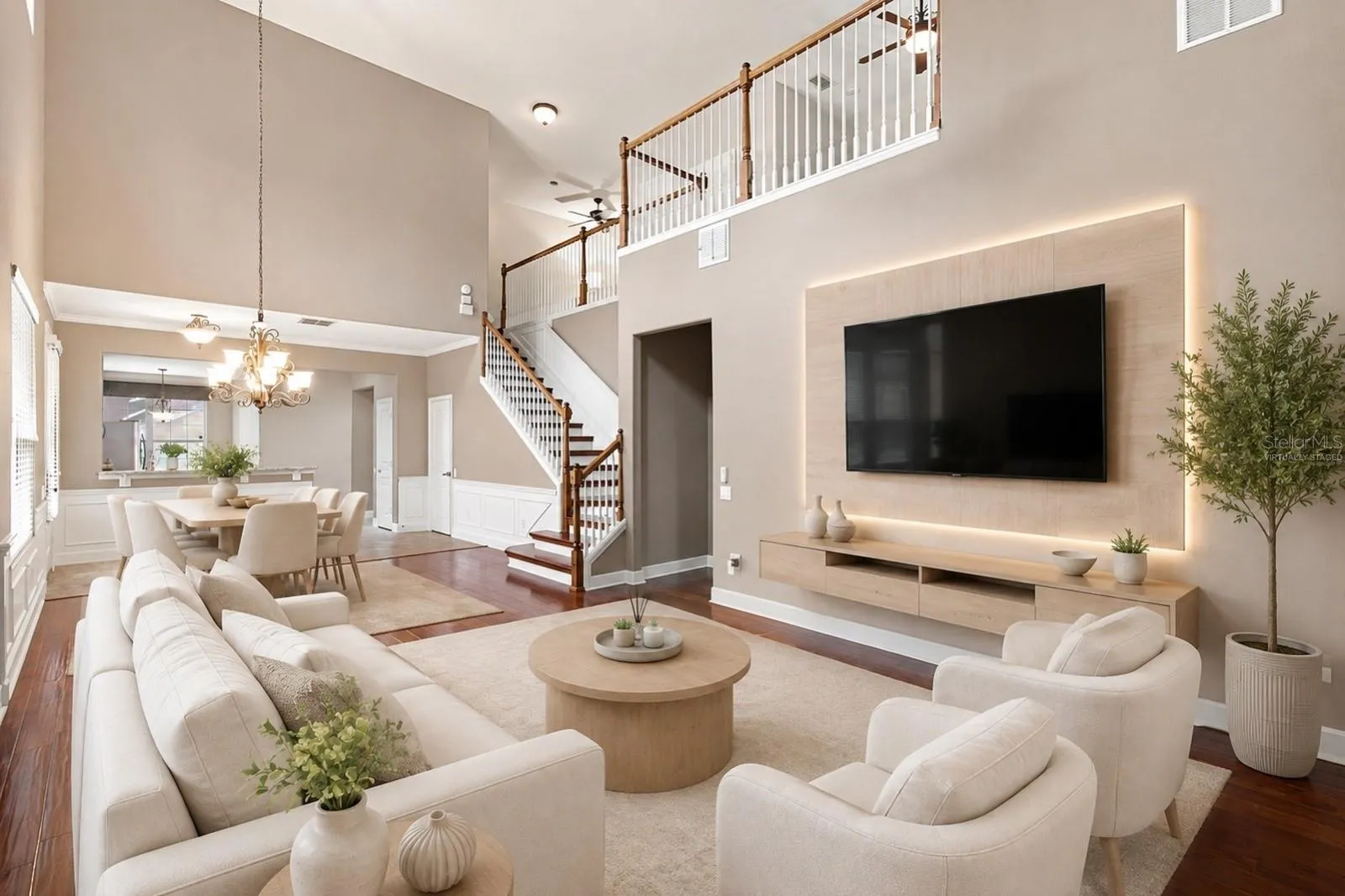 Virtually StagedFamily Room - Great Room