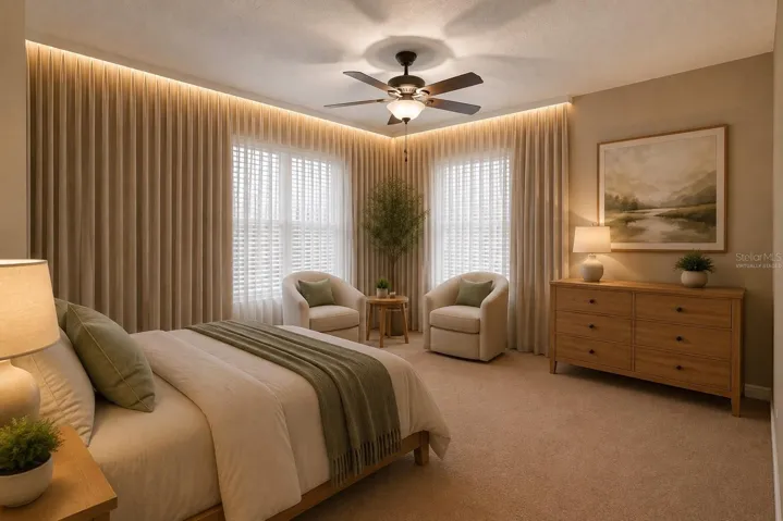 Virtually StagedBedroom 3
