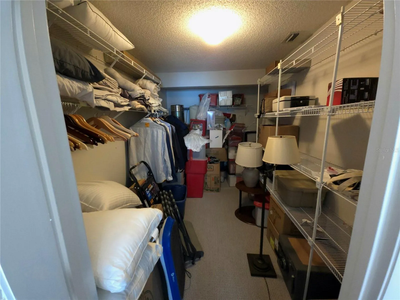 Oversized closet storage