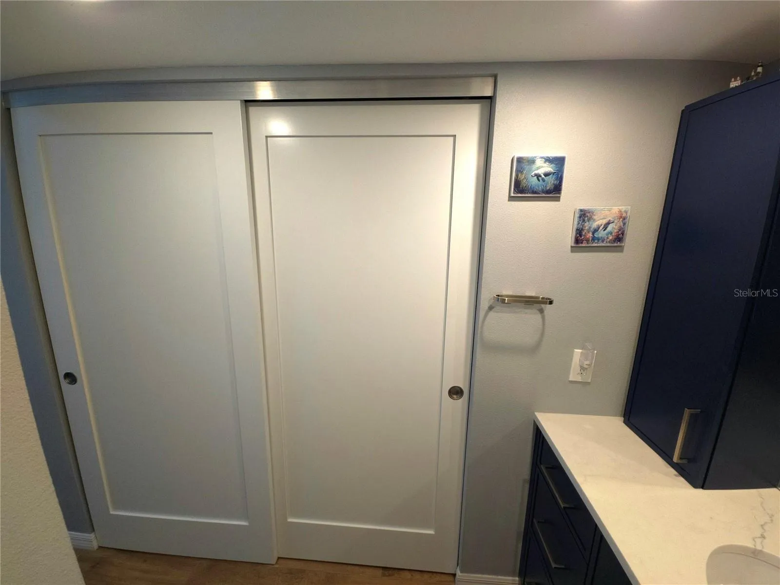 Hardwood closet doors
