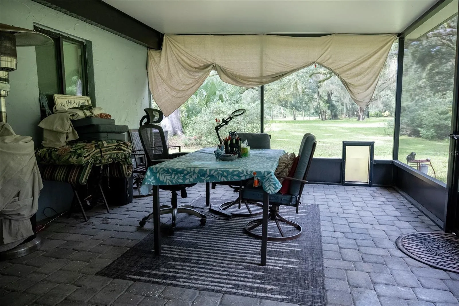 Screened patio