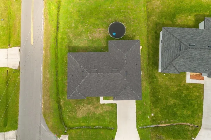 Aerial view of the property