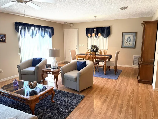 Living room looking back towards front door