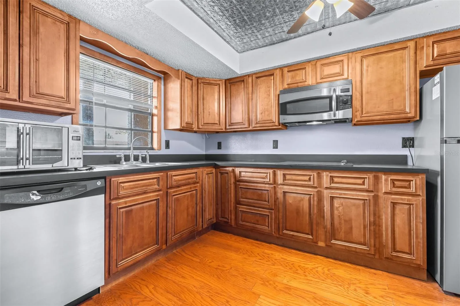 Freshly painted kitchen