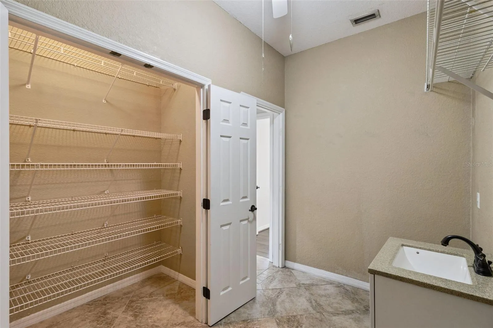 Oversized Storage Space in Laundry Room