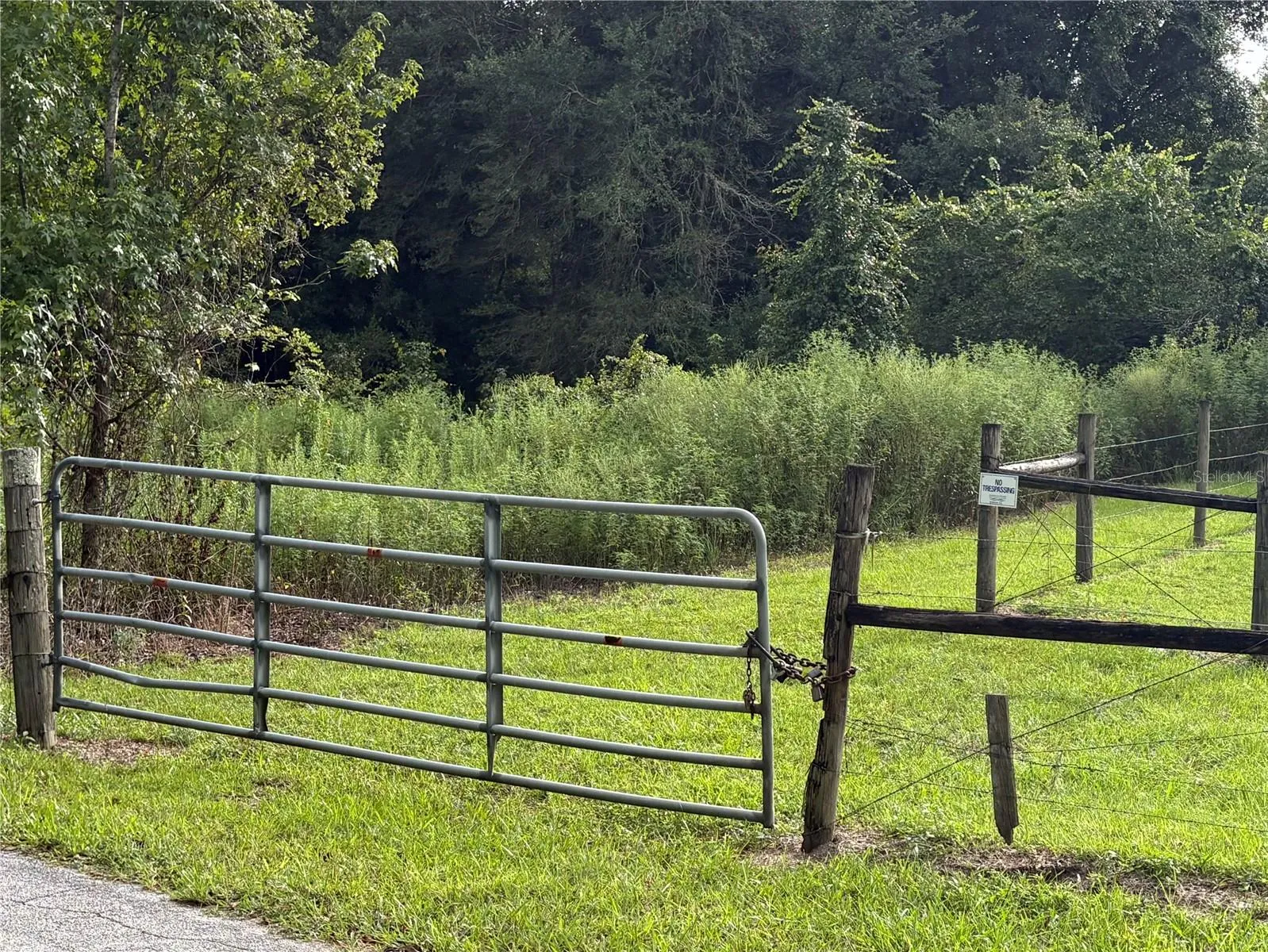 Gated Entrance to the Property