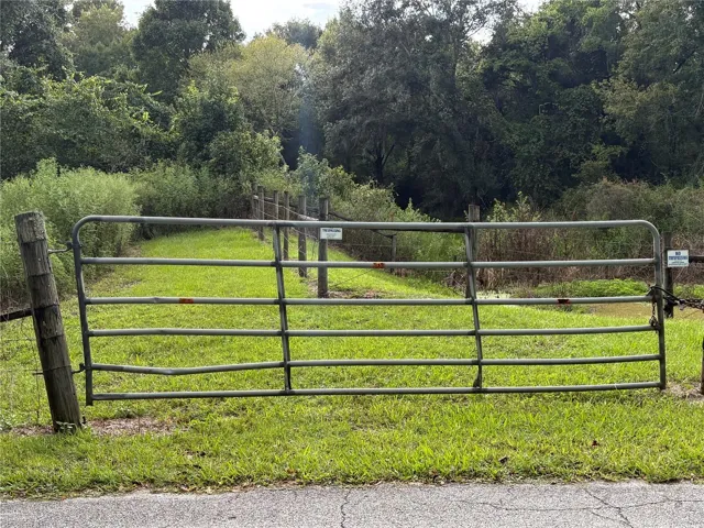 Gated Entrance to the Property