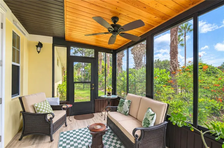 Covered and Screened Back Patio