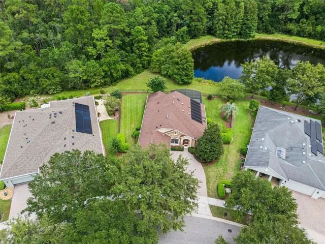 Aerial view of the home's location from the front