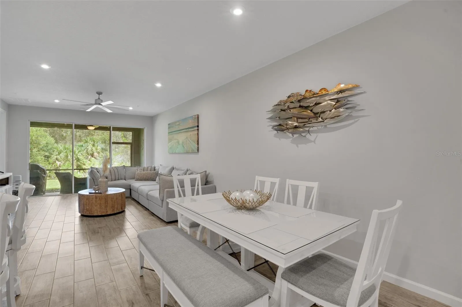 DINING AREA AND LIVING  ROOM