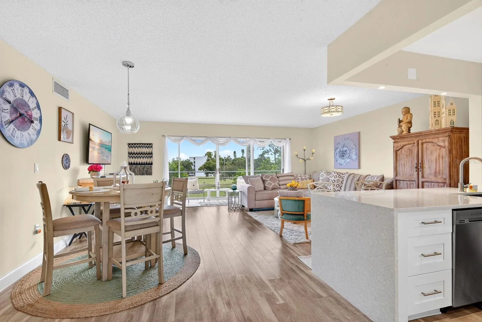 Open floor plan Facing Golf course