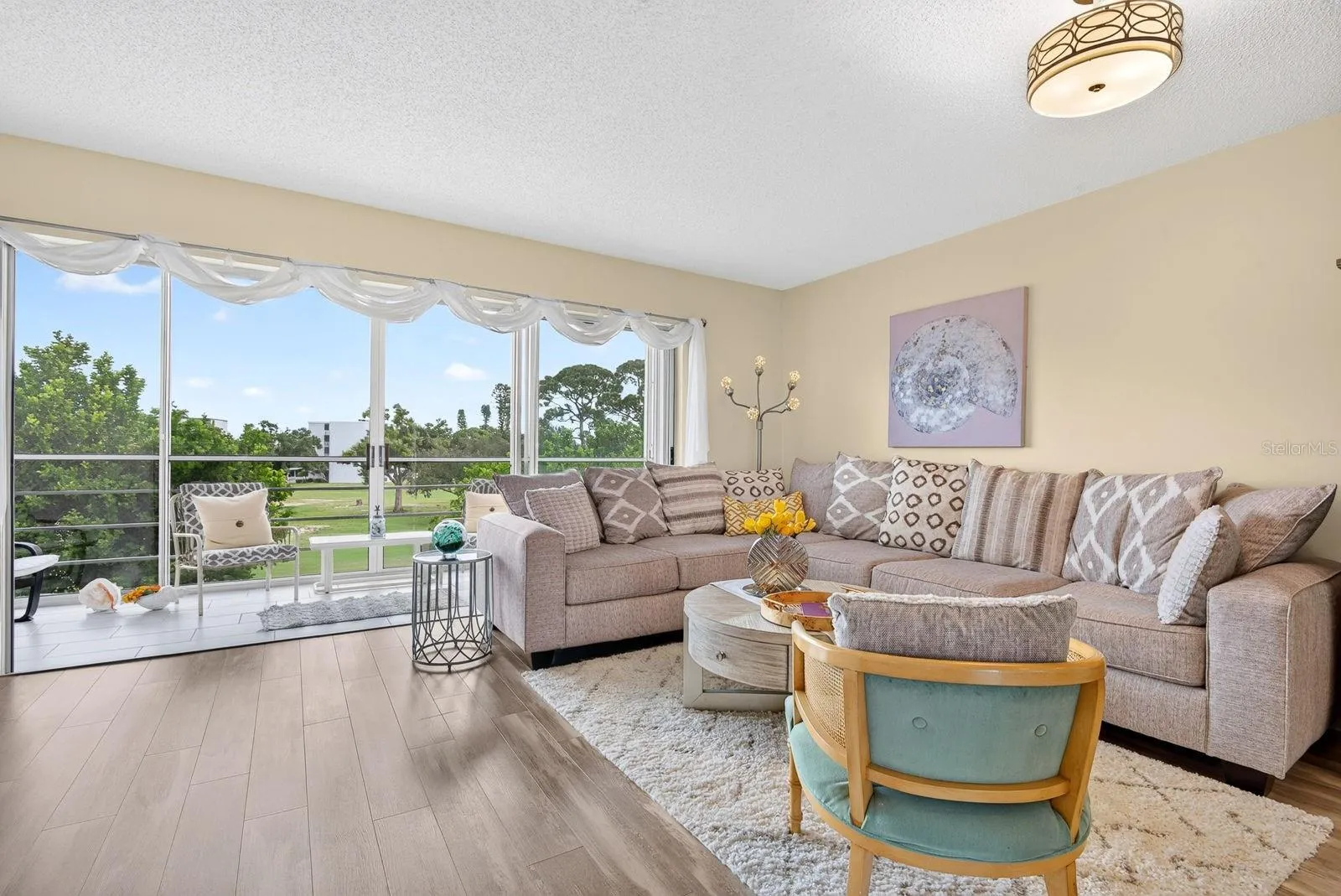 Living area facing Northeast