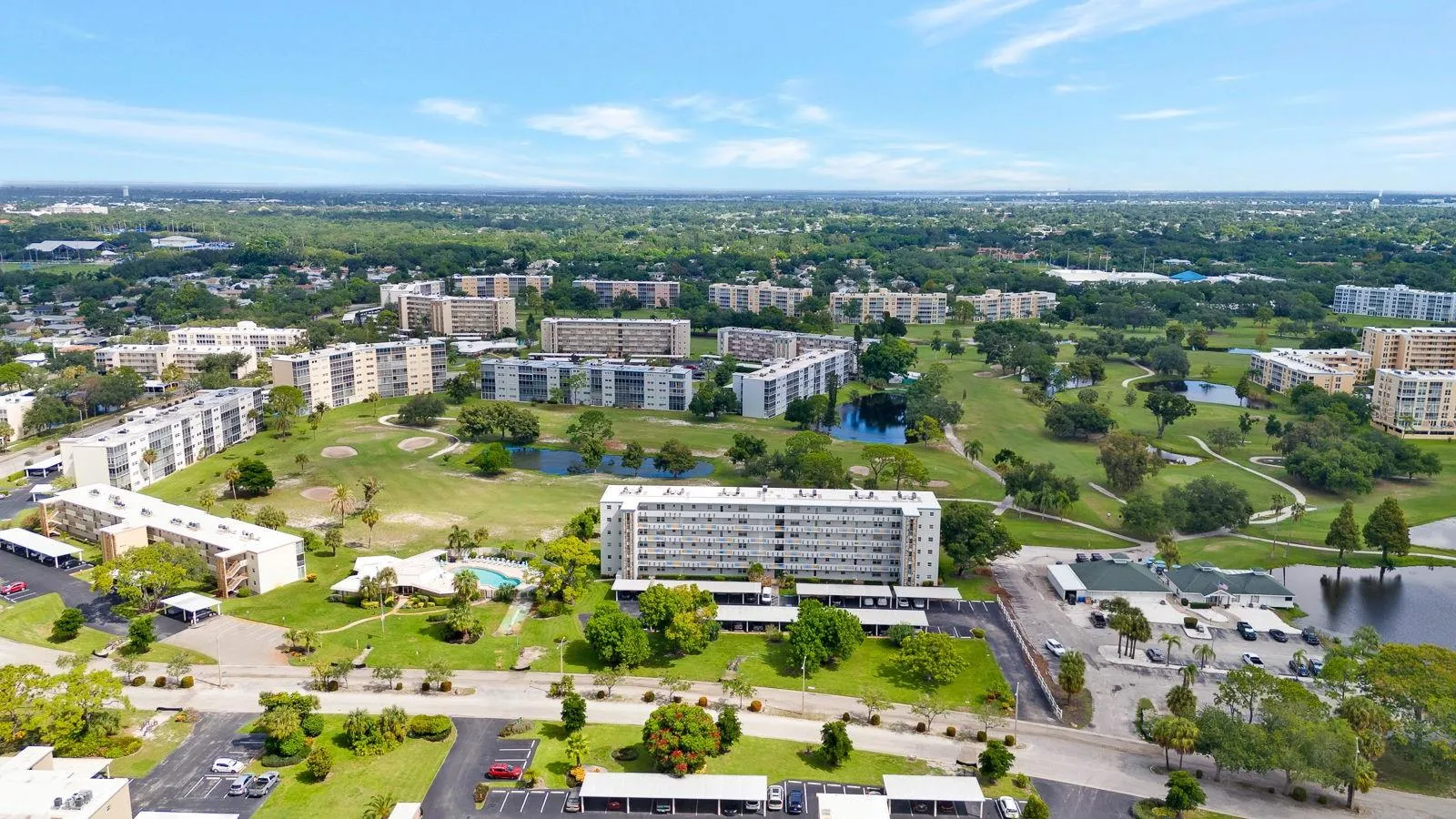 Arial View showing pool to the left side.