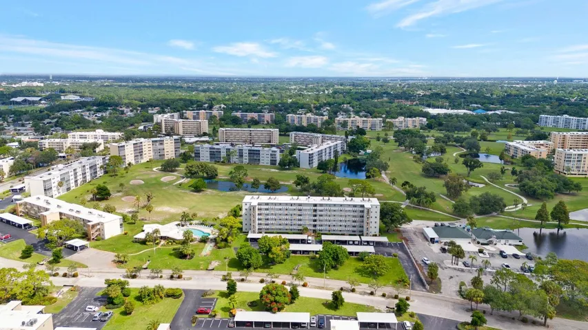 Arial View showing pool to the left side.