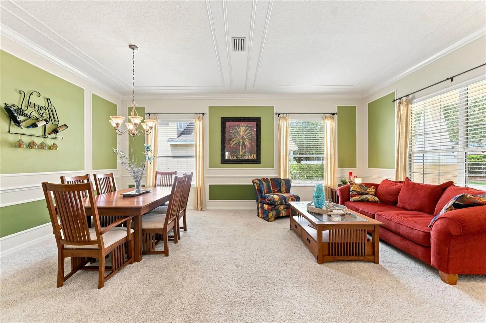 Oversized Dining/Living Room with lots of windows for Natural Light
