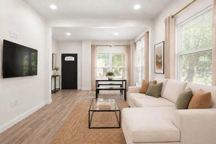Virtually Staged - Living Room and Dining Room