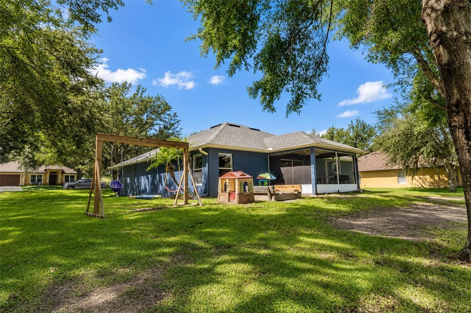 view of rear of home