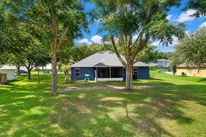 Rear of home
