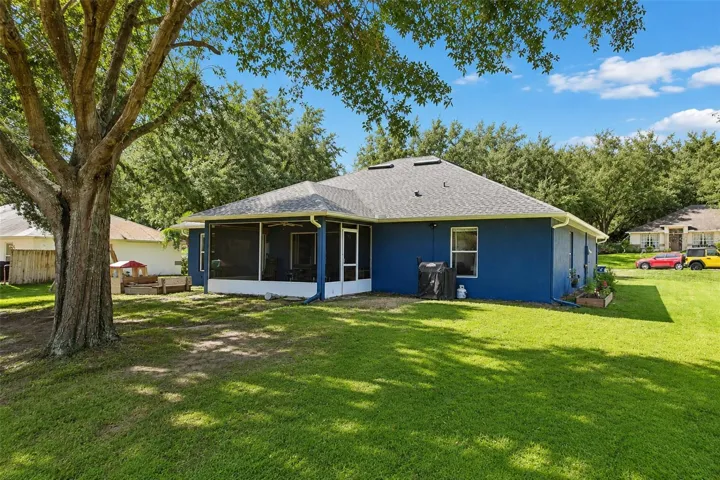 View of rear of home