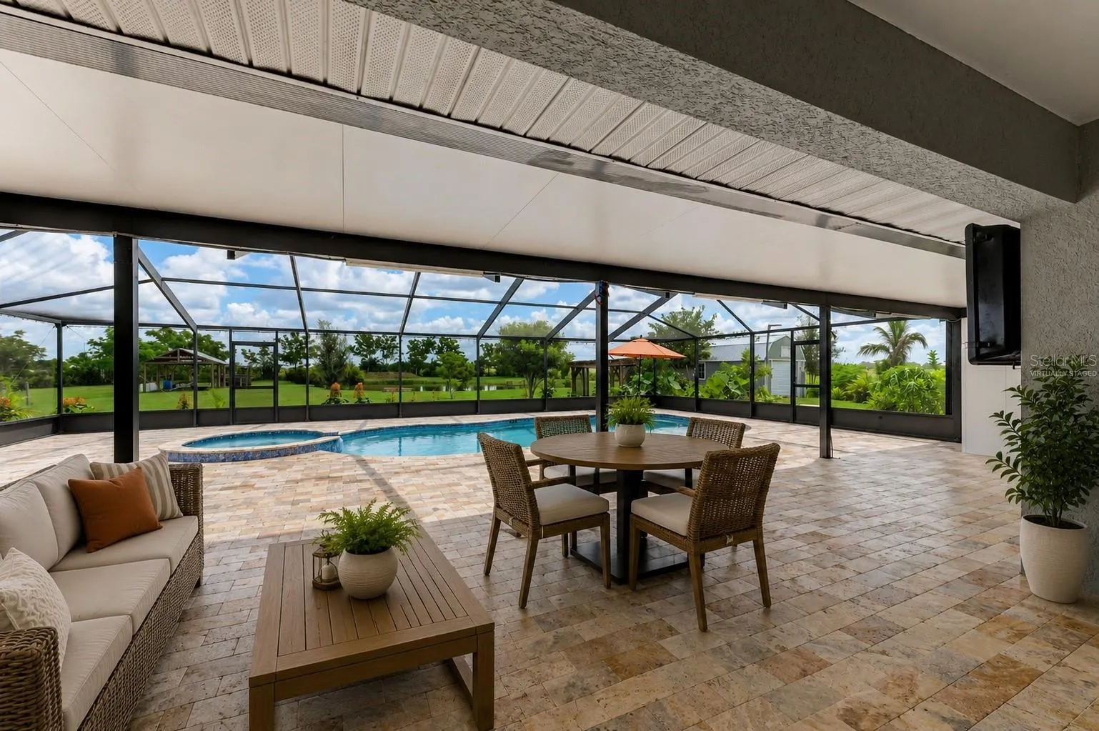 Virtually Staged Lanai