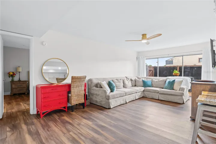 Spacious living room with tons of natural light