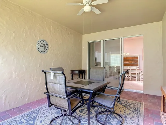 screened lanai with walls on three sides