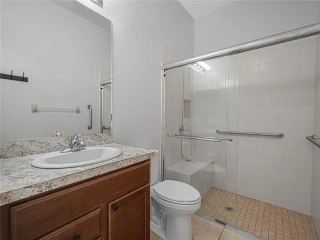 2nd Primary Suite Bath with Walk In Shower and Glass Enclosure