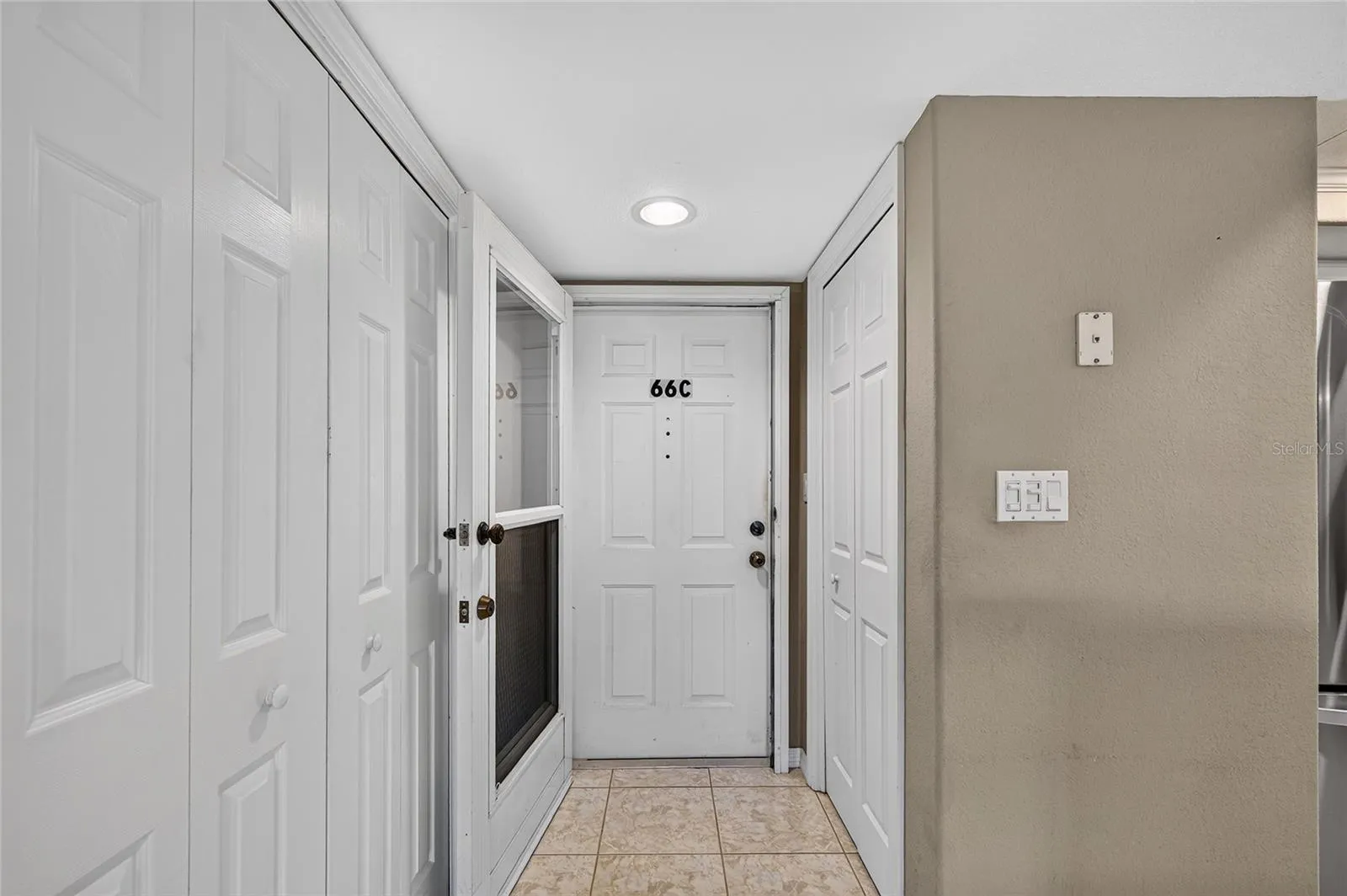 Security door on front entrance
